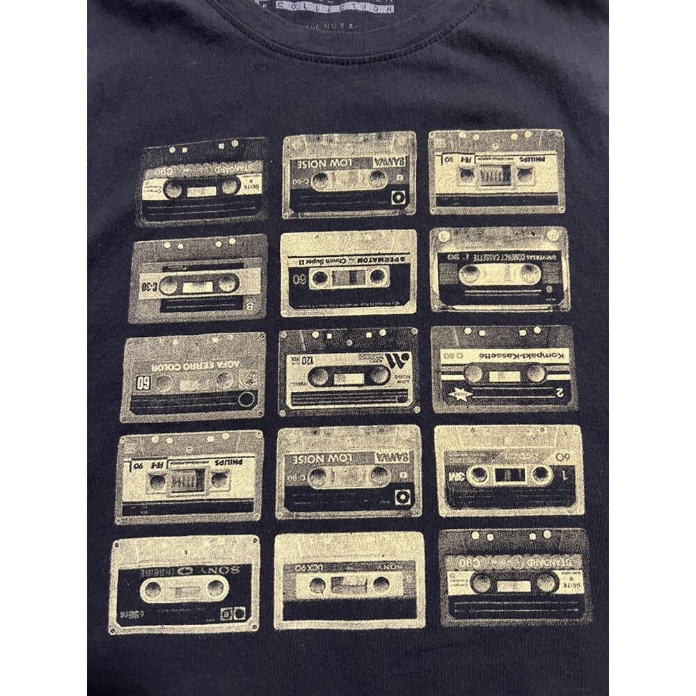 Vintage Prince Peter Collection Women Cassette Tapes Muscle Cropped Tank Size L - Picture 3 of 8
